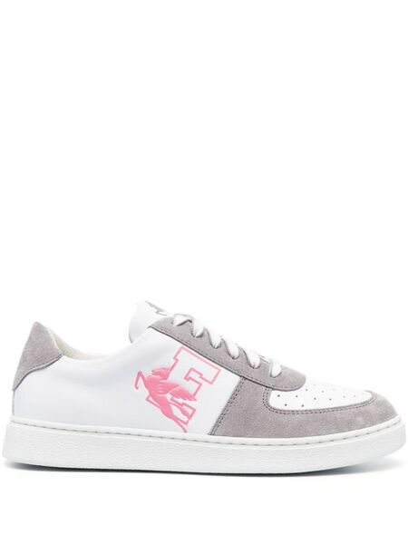  Etro Pegaso Leather Sneakers - Grey 