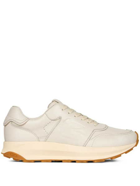  Etro Pegaso Leather Sneakers - Neutrals 