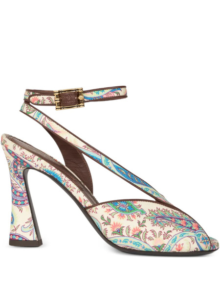  Etro Printed Ankle-strap Sandals - Neutrals 