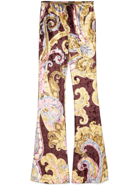  Etro Printed Trousers - Red 