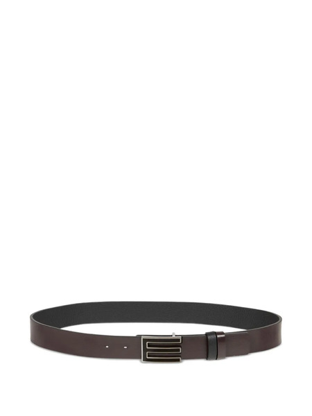  Etro Reversible Leather Belt - Black 