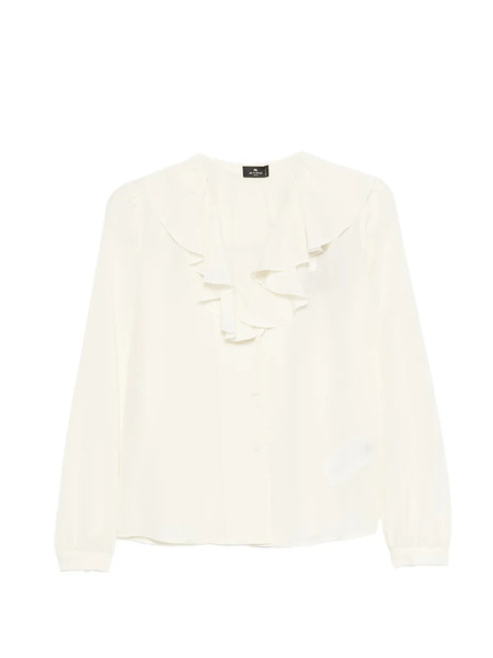  Etro Ruffled Blouse - Neutrals 