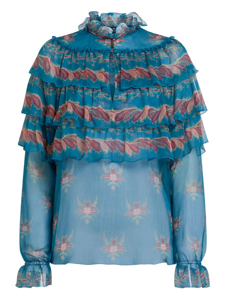  Etro Silk Blouse - Blue 