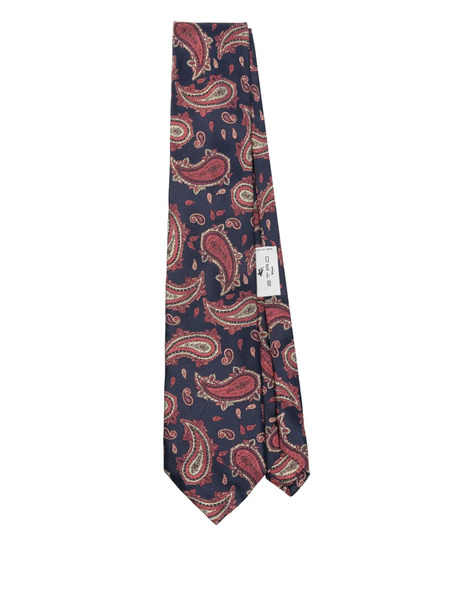 Etro Silk Tie - Blue 
