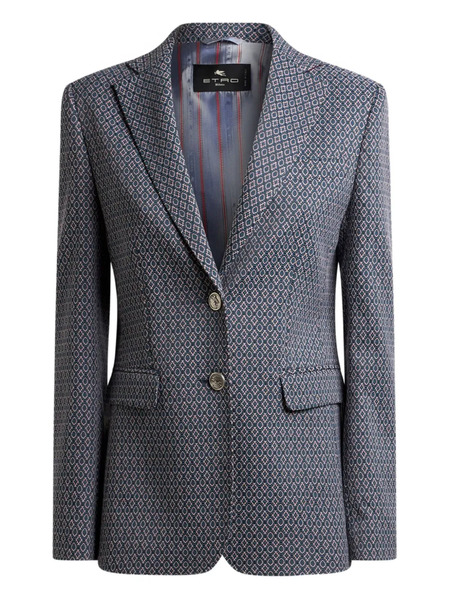  Etro Single-breasted Blazer - Blue 