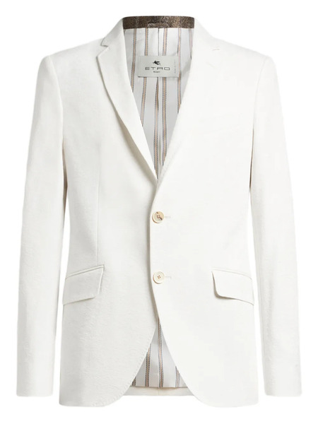  Etro Single-breasted Blazer - White 