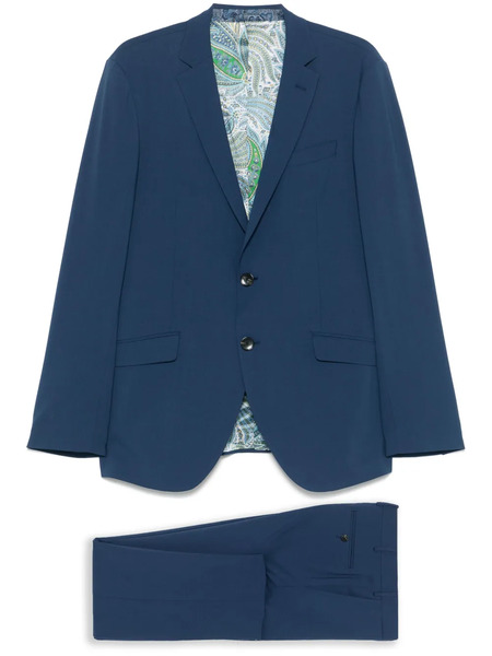  Etro Single-breasted Suit - Blue 