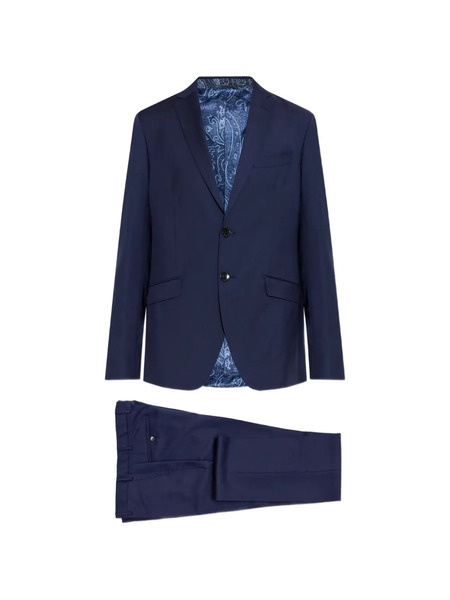  Etro Single-breasted Wool Suit - Blue 