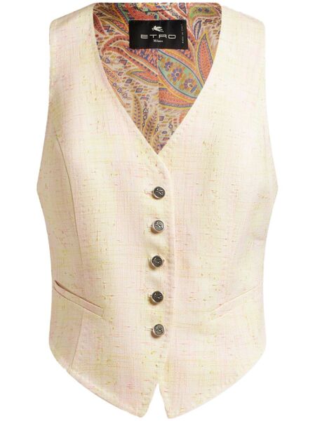  Etro Slub Waistcoat - Neutrals 