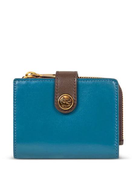  Etro Small Leather Wallet - Blue 