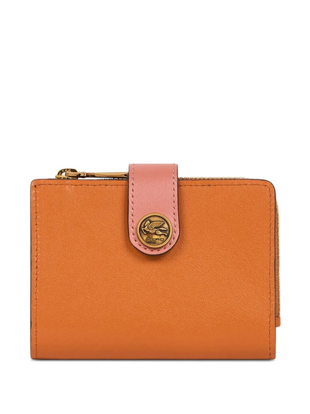  Etro Small Leather Wallet - Orange 