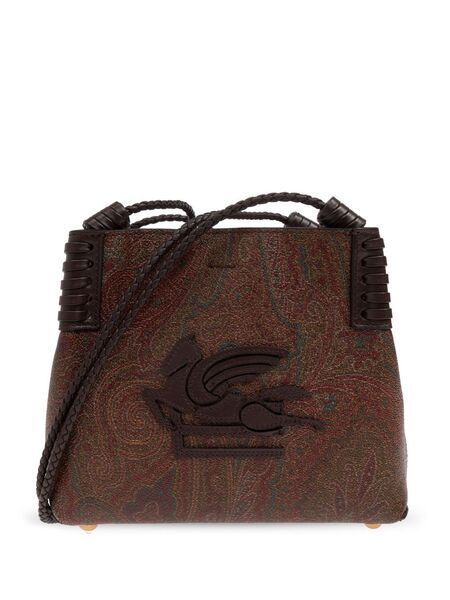  Etro Small Paisley Libra Tote Bag - Brown 