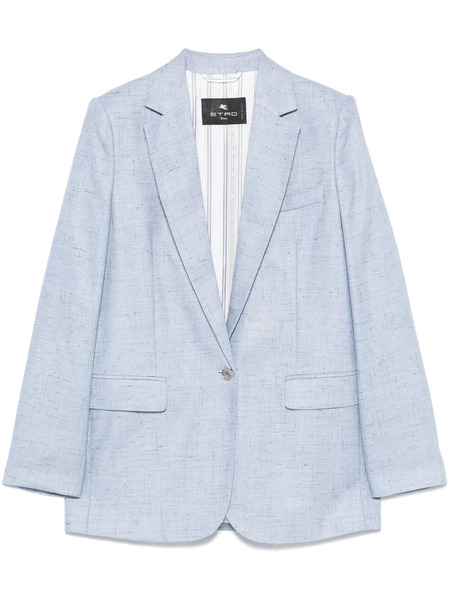  Etro Speckled Blazer - Blue 