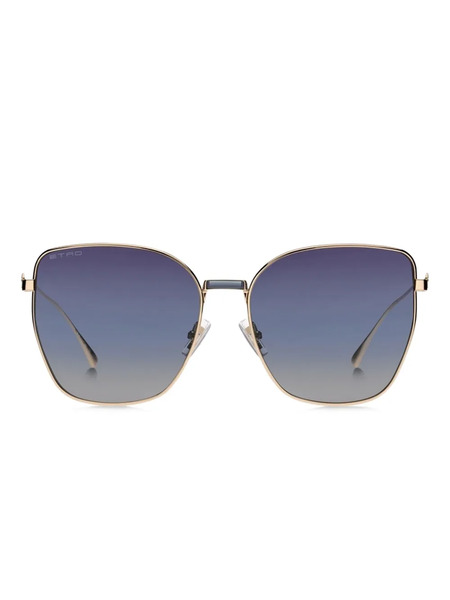  Etro Square Frame Sunglasses - Gold 
