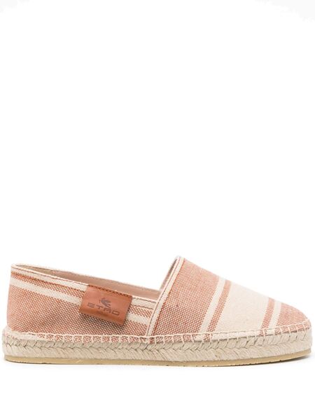  Etro Striped Canvas Espadrilles - Neutrals 