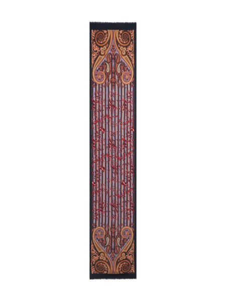  Etro Striped-pattern Scarf - Black 