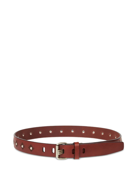  Etro Studded Leather Belt - Brown 