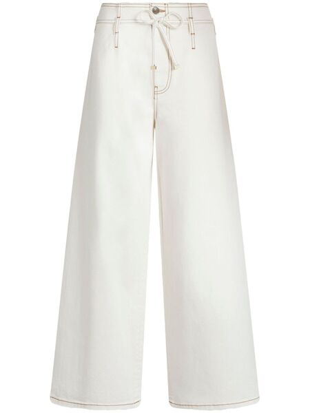  Etro Wide-leg Jeans - White 