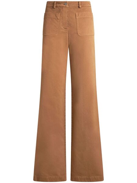  Etro Wide-leg Trousers - Brown 