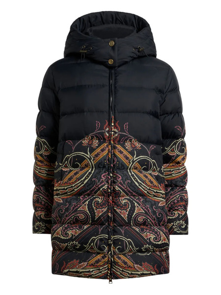  Etro Zip-up Coat - Black 