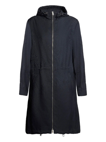  Etro Zip-up Parka Coat - Blue 