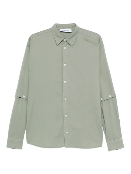 études Studio Buttoned Sleeve Shirt - Green 