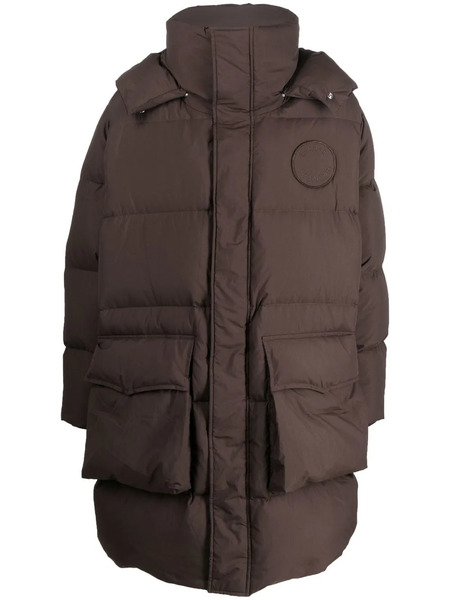  études Studio Detachable-hood Puffer Coat - Brown 