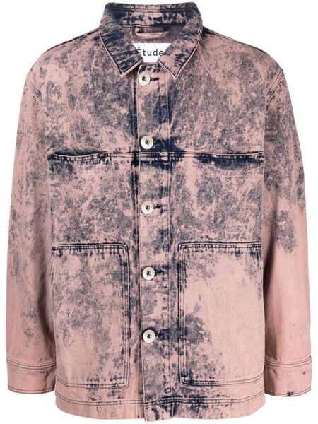  études Studio Hopper Denim Shirt Jacket - Pink 