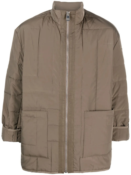  études Studio Parisii Zip-up Parka Coat - Brown 