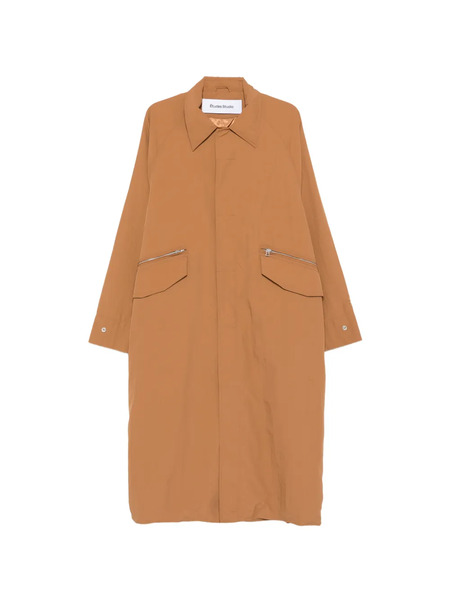  études Studio Zip Pocket Overcoat - Brown 
