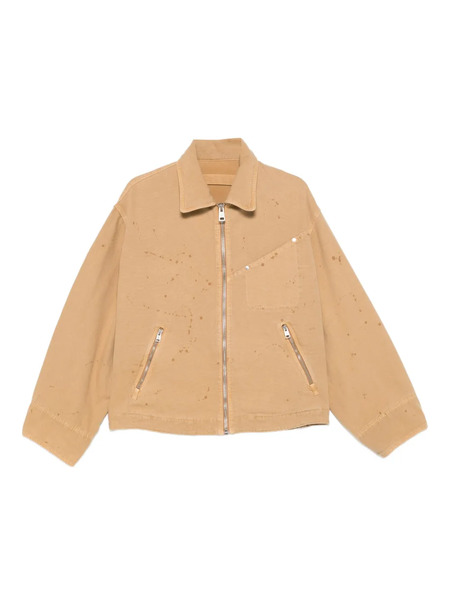  études Studio Zipped Paint-splatter Jacket - Neutrals 