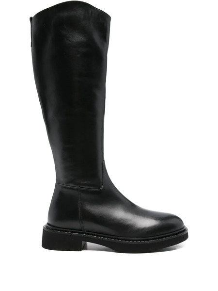  Evaluna 35mm Leather Zip-fastening Boots - Black 