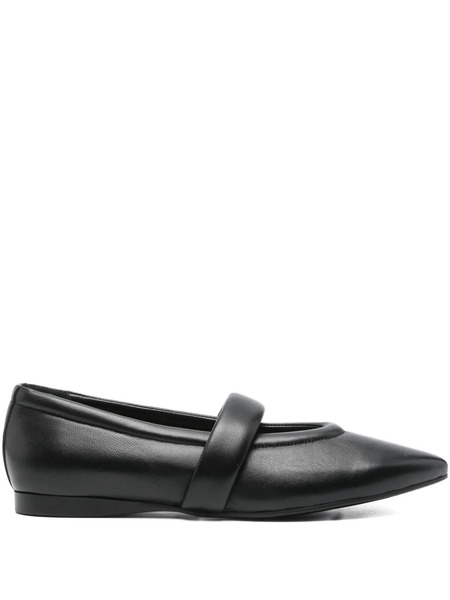  Evaluna Pointed-toe Ballet Flats - Black 