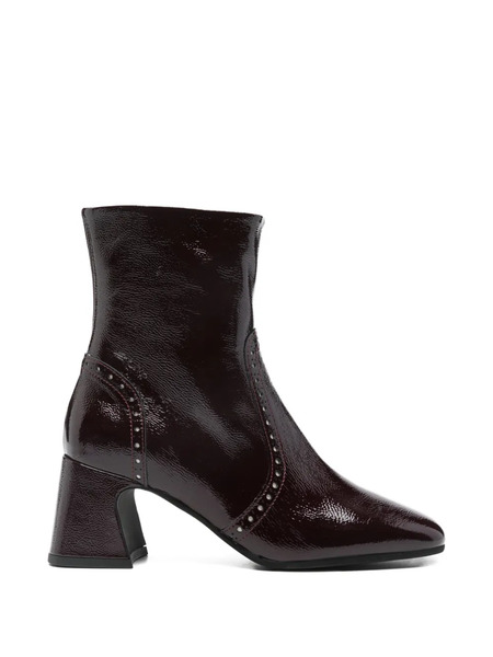  Evaluna Studded-details Block-heel Boots - Brown 