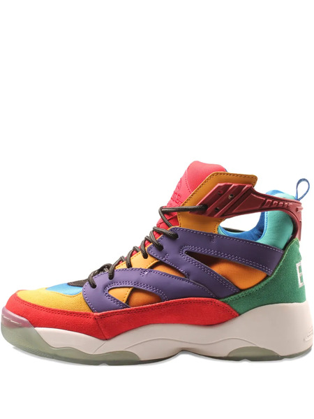  Ewing Multicoloured Cut-out Trainers - Orange 