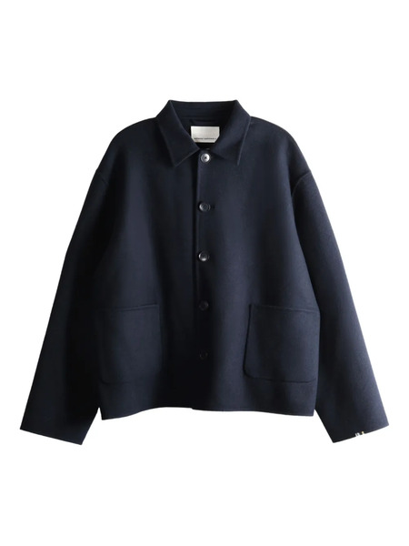  Extreme Cashmere Button-up Felted Jacket - Blue 