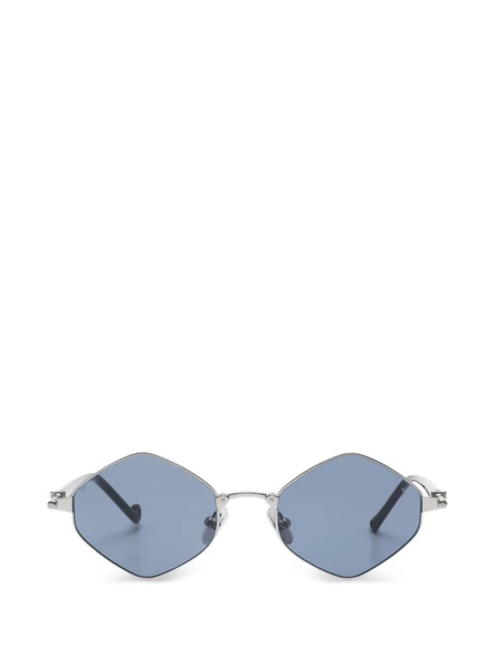  Eyepetizer Geometric Frame Sunglasses - Silver 