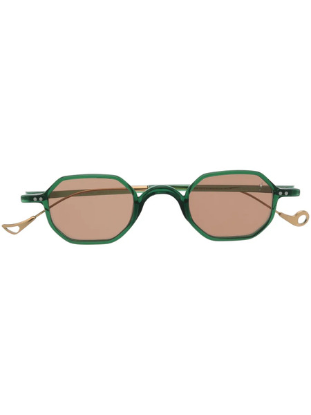 Eyepetizer Geometric-frame Tinted-lenses Sunglasses - Green 