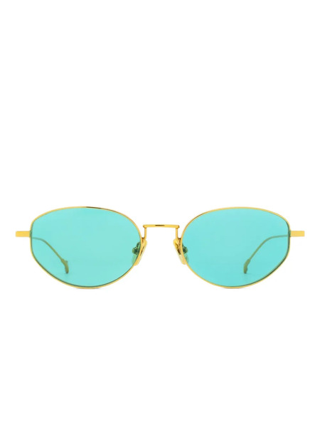  Eyepetizer Louisville Oval-frame Sunglasses - Gold 
