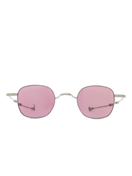  Eyepetizer Mongibello Round-frame Sunglasses - Silver 