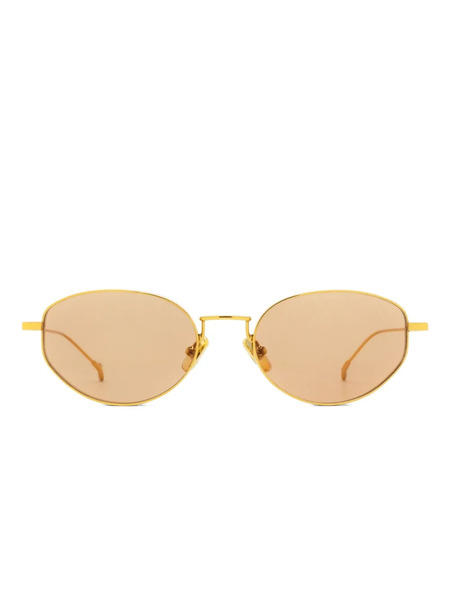  Eyepetizer Oval-frame Sunglasses - Gold 