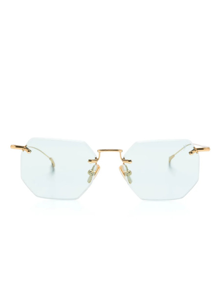  Eyepetizer Panthere Rimless Sunglasses - Gold 
