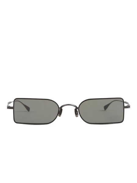  Eyevan7285 Rectangle Bridge Sunglasses - Black 