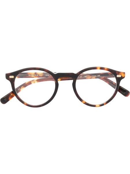  Eyevan7285 Tortoiseshell Round-frame Glasses - Brown 