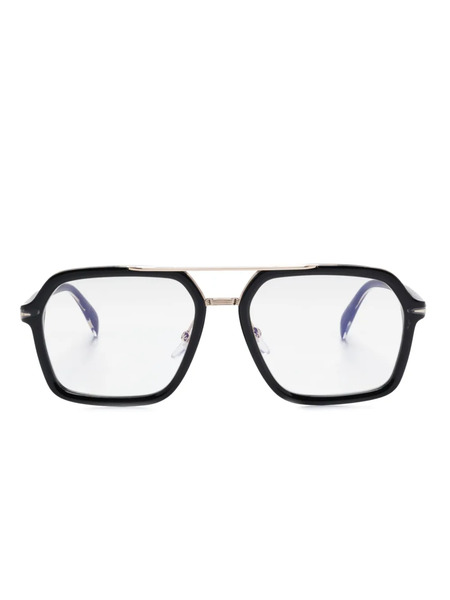  Eyewear By David Beckham Pilot-frame Glasses - Black 