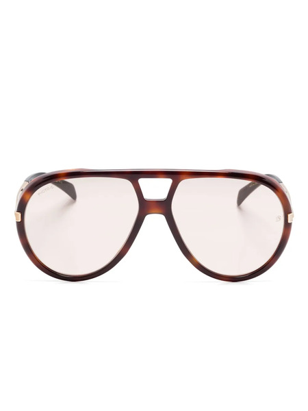  Eyewear By David Beckham Pilot-frame Sunglasses - Brown 