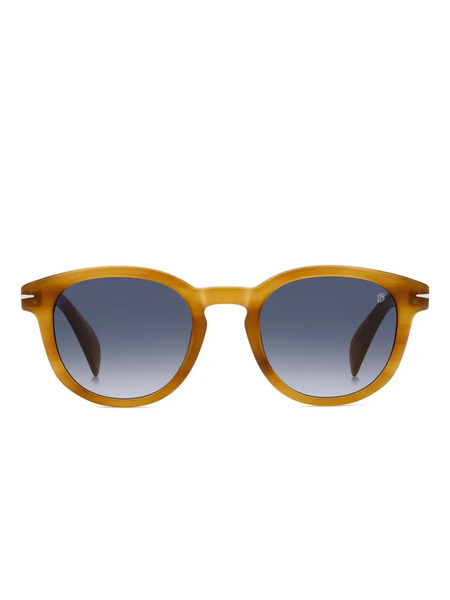  Eyewear By David Beckham Round-frame Sunglasses - Yellow 