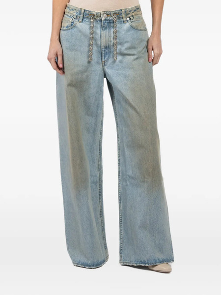  Ezr Chain-embellished Jeans - Blue 