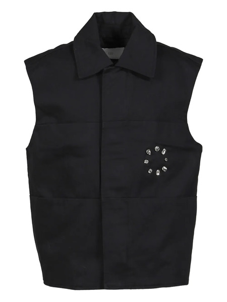  Ezr Crystal-embellished Gilet - Black 