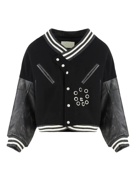  Ezr Long-sleeve Bomber Jacket - Black 